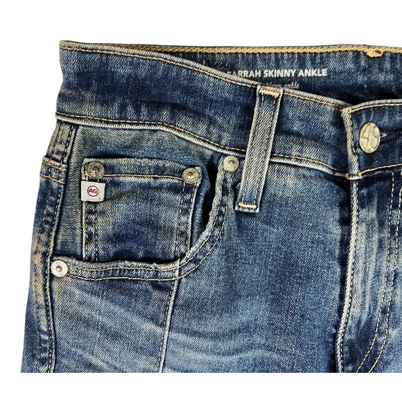AG Farrah Ankle Skinny Jeans  Women's Size 24  AG-ED Denim  Hi-Rise Step Hem - Picture 5 of 8